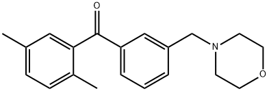 2,5-DIMETHYL-3'-MORPHOLINOMETHYL BENZOPHENONE Struktur