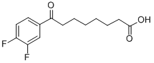 8-(3,4-DIFLUOROPHENYL)-8-OXOOCTANOIC ACID Struktur