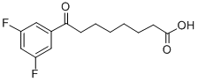 8-(3,5-DIFLUOROPHENYL)-8-OXOOCTANOIC ACID Struktur