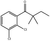 2',3'-DICHLORO-2,2-DIMETHYLBUTYROPHENONE Struktur