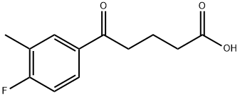 5-(4-FLUORO-3-METHYLPHENYL)-5-OXOVALERIC ACID Struktur