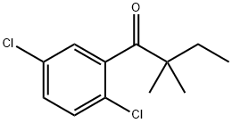 2',5'-DICHLORO-2,2-DIMETHYLBUTYROPHENONE Struktur