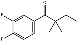 3',4'-DIFLUORO-2,2-DIMETHYLBUTYROPHENONE Struktur