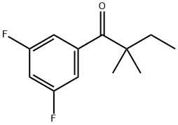 3',5'-DIFLUORO-2,2-DIMETHYLBUTYROPHENONE Struktur