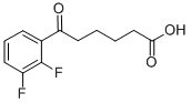 6-(2,3-DIFLUOROPHENYL)-6-OXOHEXANOIC ACID Struktur