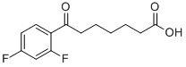 7-(2,4-DIFLUOROPHENYL)-7-OXOHEPTANOIC ACID Struktur