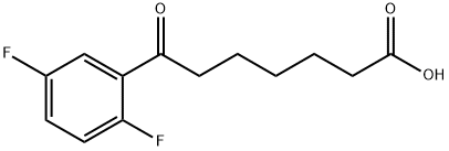 7-(2,5-DIFLUOROPHENYL)-7-OXOHEPTANOIC ACID Struktur