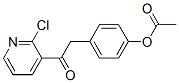 4-ACETOXYBENZYL 2-CHLORO-3-PYRIDYL KETONE Struktur