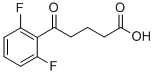 5-(2,6-DIFLUOROPHENYL)-5-OXOVALERIC ACID Struktur