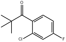 2'-CHLORO-2,2-DIMETHYL-4'-FLUOROPROPIOPHENONE Struktur