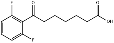 7-(2,6-DIFLUOROPHENYL)-7-OXOHEPTANOIC ACID Struktur