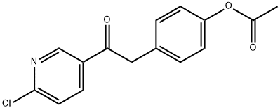 4-ACETOXYBENZYL 6-CHLORO-3-PYRIDYL KETONE Struktur