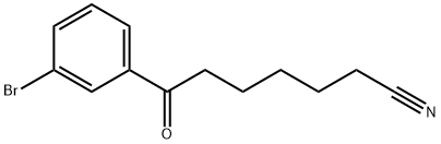 7-(3-BROMOPHENYL)-7-OXOHEPTANENITRILE Struktur