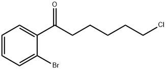 1-(2-BROMOPHENYL)-6-CHLORO-1-OXOHEXANE Struktur