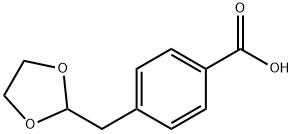 4-(1,3-DIOXOLAN-2-YLMETHYL)BENZOIC ACID Struktur