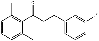 2',6'-DIMETHYL-3-(3-FLUOROPHENYL)PROPIOPHENONE Struktur