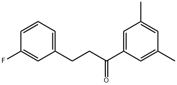 3',5'-DIMETHYL-3-(3-FLUOROPHENYL)PROPIOPHENONE Struktur