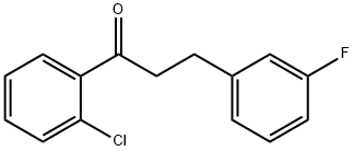 2'-CHLORO-3-(3-FLUOROPHENYL)PROPIOPHENONE Struktur