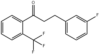 3-(3-FLUOROPHENYL)-2'-TRIFLUOROMETHYLPROPIOPHENONE Struktur