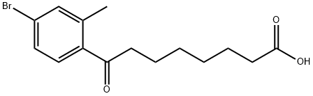 8-(4-BROMO-2-METHYLPHENYL)-8-OXOOCTANOIC ACID Struktur