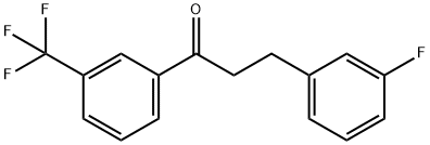 3-(3-FLUOROPHENYL)-3'-TRIFLUOROMETHYLPROPIOPHENONE Struktur