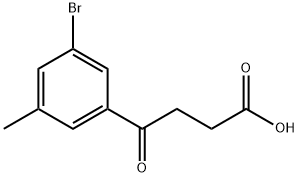 4-(3-BROMO-5-METHYLPHENYL)-4-OXOBUTYRIC ACID Struktur