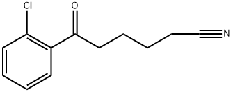 6-(2-CHLOROPHENYL)-6-OXOHEXANENITRILE Struktur