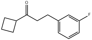 CYCLOBUTYL 2-(3-FLUOROPHENYL)ETHYL KETONE Struktur