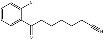 7-(2-CHLOROPHENYL)-7-OXOHEPTANENITRILE Struktur