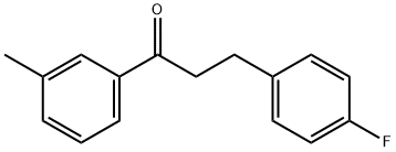 3-(4-FLUOROPHENYL)-3'-METHYLPROPIOPHENONE Struktur