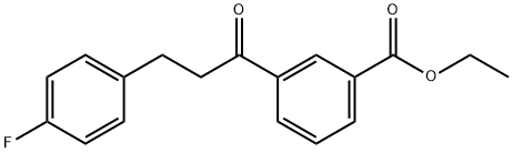 3'-CARBOETHOXY-3-(4-FLUOROPHENYL)PROPIOPHENONE Struktur