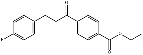 4'-CARBOETHOXY-3-(4-FLUOROPHENYL)PROPIOPHENONE Struktur