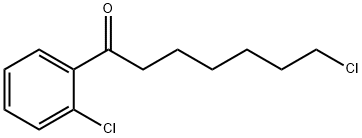 7-CHLORO-1-(2-CHLOROPHENYL)-1-OXOHEPTANE Struktur