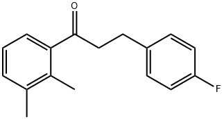 2',3'-DIMETHYL-3-(4-FLUOROPHENYL)PROPIOPHENONE Struktur