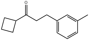 CYCLOBUTYL 2-(3-METHYLPHENYL)ETHYL KETONE Struktur