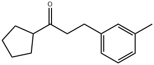 CYCLOPENTYL 2-(3-METHYLPHENYL)ETHYL KETONE Struktur