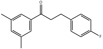 3',5'-DIMETHYL-3-(4-FLUOROPHENYL)PROPIOPHENONE Struktur