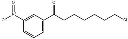 7-CHLORO-1-(3-NITROPHENYL)-1-OXOHEPTANE Struktur