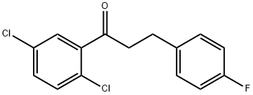 2',5'-DICHLORO-3-(4-FLUOROPHENYL)PROPIOPHENONE Struktur