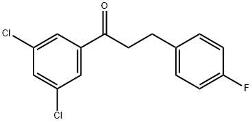 3',5'-DICHLORO-3-(4-FLUOROPHENYL)PROPIOPHENONE Struktur