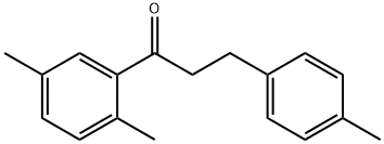 2',5'-DIMETHYL-3-(4-METHYLPHENYL)PROPIOPHENONE Struktur