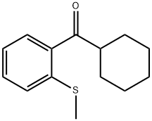 CYCLOHEXYL 2-THIOMETHYLPHENYL KETONE Struktur