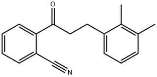 2'-CYANO-3-(2,3-DIMETHYLPHENYL)PROPIOPHENONE Struktur