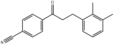 4'-CYANO-3-(2,3-DIMETHYLPHENYL)PROPIOPHENONE Struktur