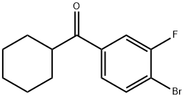 4-BROMO-3-FLUOROPHENYL CYCLOHEXYL KETONE Struktur