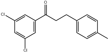 3',5'-DICHLORO-3-(4-METHYLPHENYL)PROPIOPHENONE Struktur