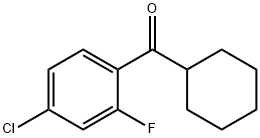 4-CHLORO-2-FLUOROPHENYL CYCLOHEXYL KETONE Struktur