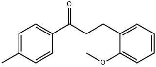 3-(2-METHOXYPHENYL)-4'-METHYLPROPIOPHENONE Struktur