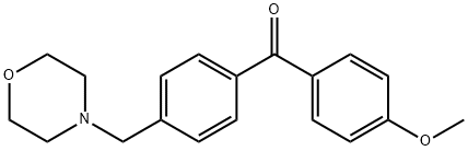 4-METHOXY-4'-MORPHOLINOMETHYL BENZOPHENONE Struktur