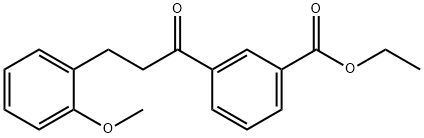 3'-CARBOETHOXY-3-(2-METHOXYPHENYL)PROPIOPHENONE Struktur